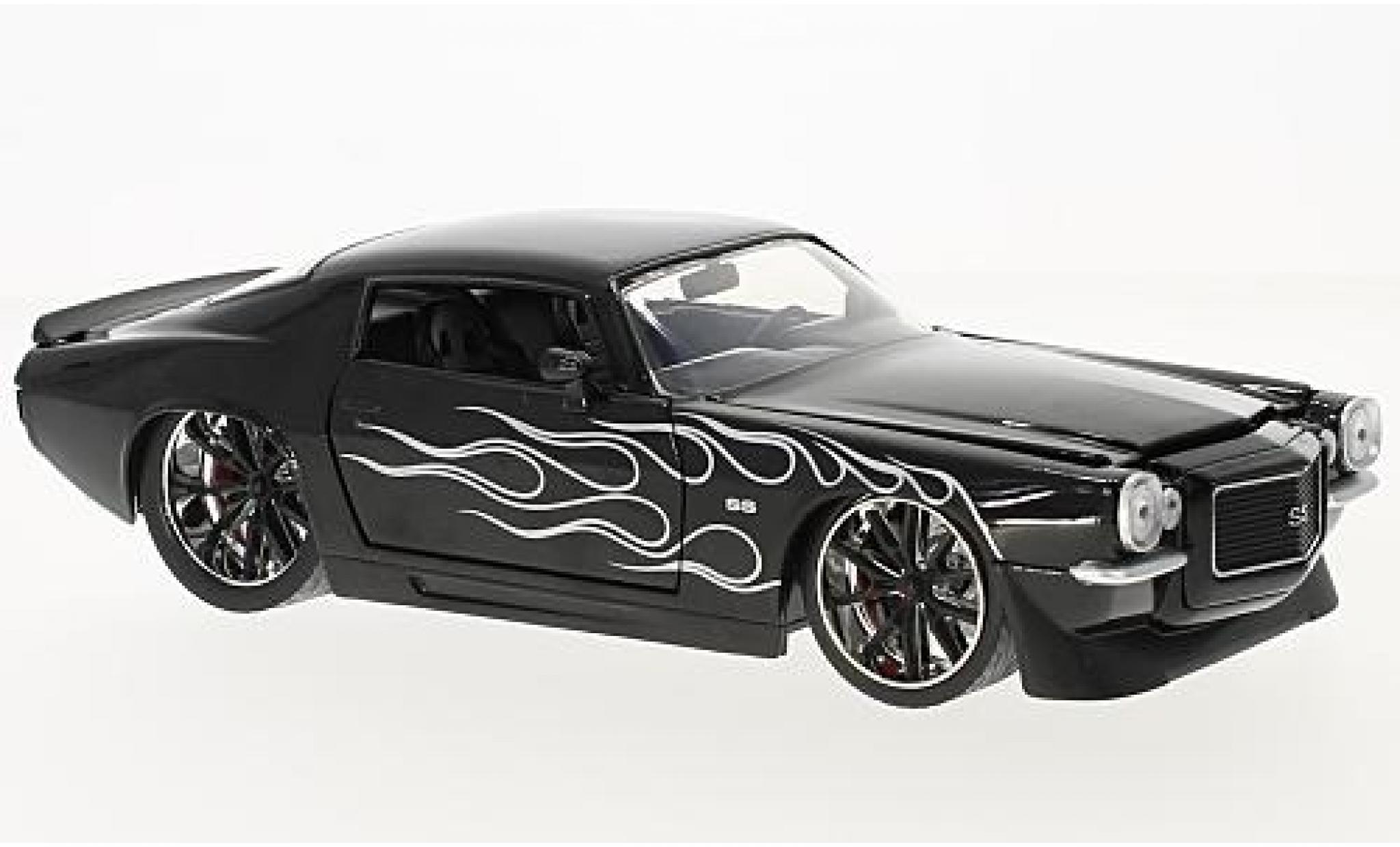 Chevrolet Camaro 1/24 Jada Toys black/Dekor 1971 diecast model cars