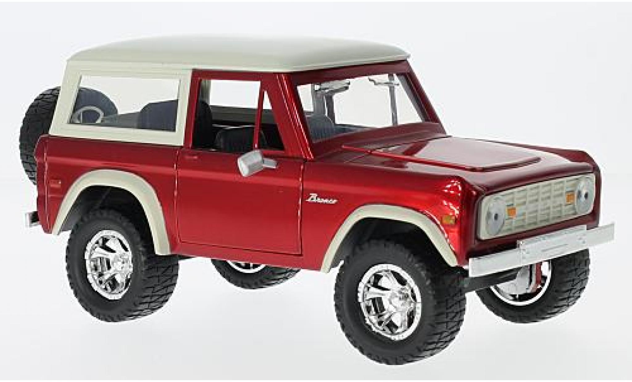 Ford Bronco 1/24 Jada Toys Hardtop red/beige 1973 sans Vitrine diecast model cars