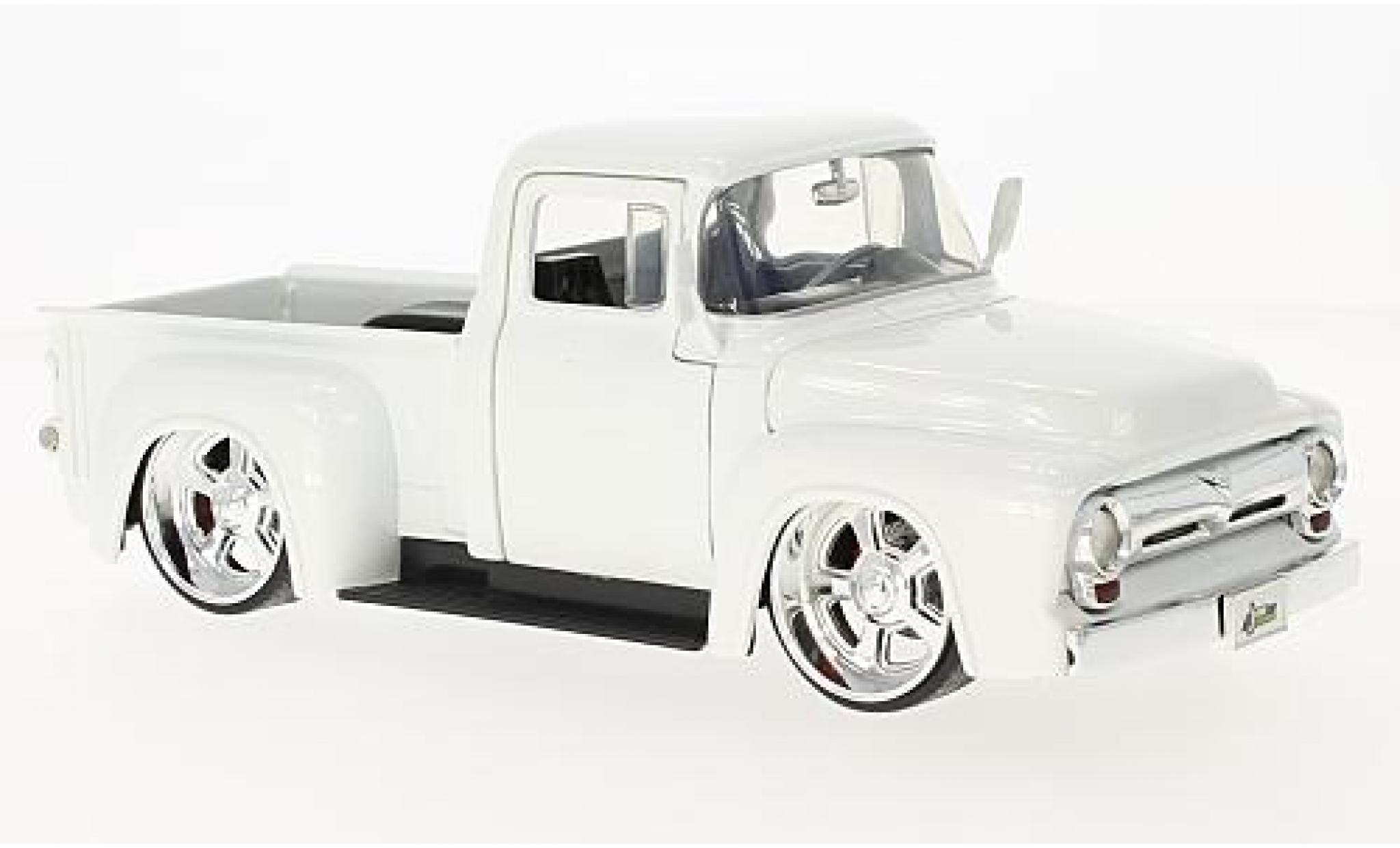 Ford F-1 1/24 Jada Toys 00 Pick Up metallic white 1956 diecast model cars