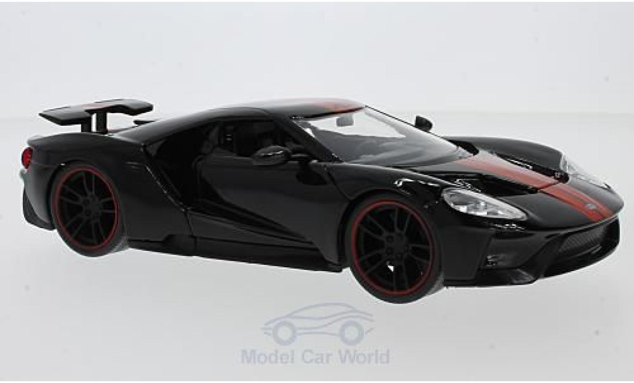 Ford GT 1/24 Jada Toys black 2017 diecast model cars