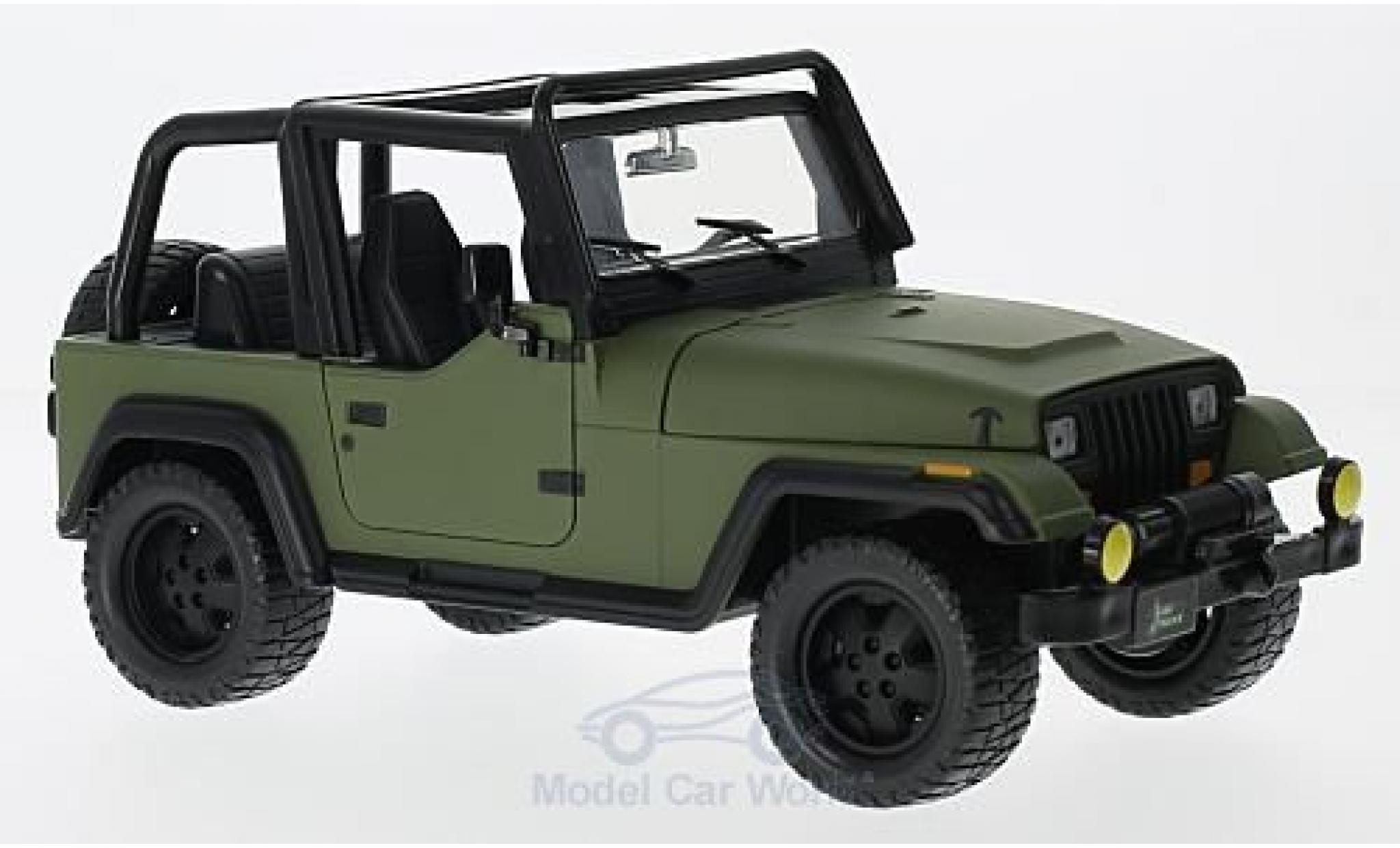 Jeep Wrangler 1/24 Jada Toys green 1992 ohne Vitrine diecast model cars