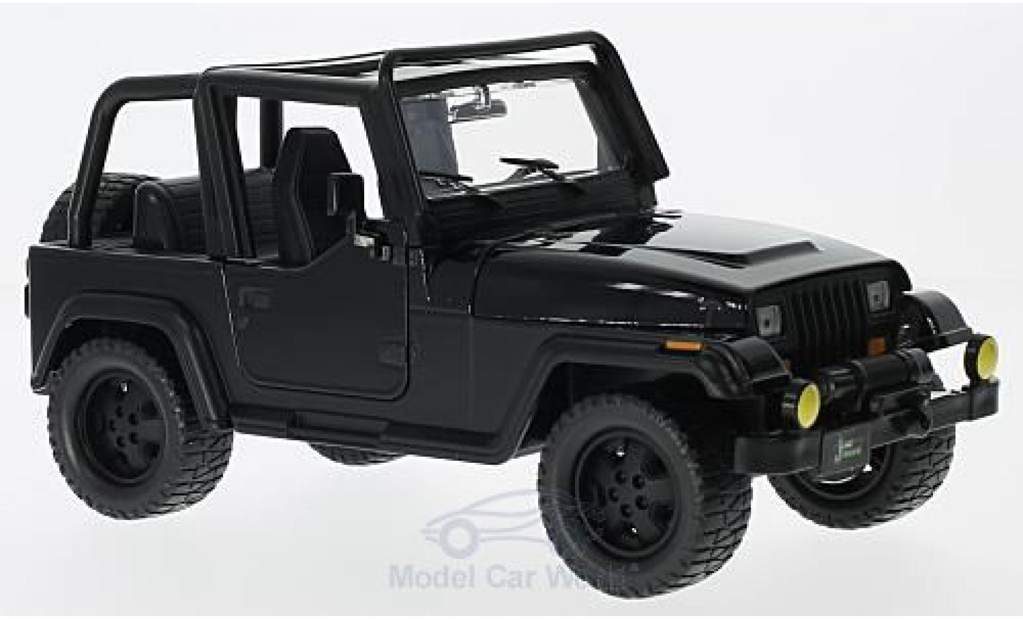 Jeep Wrangler 1/24 Jada Toys black 1992 ohne Vitrine diecast model cars