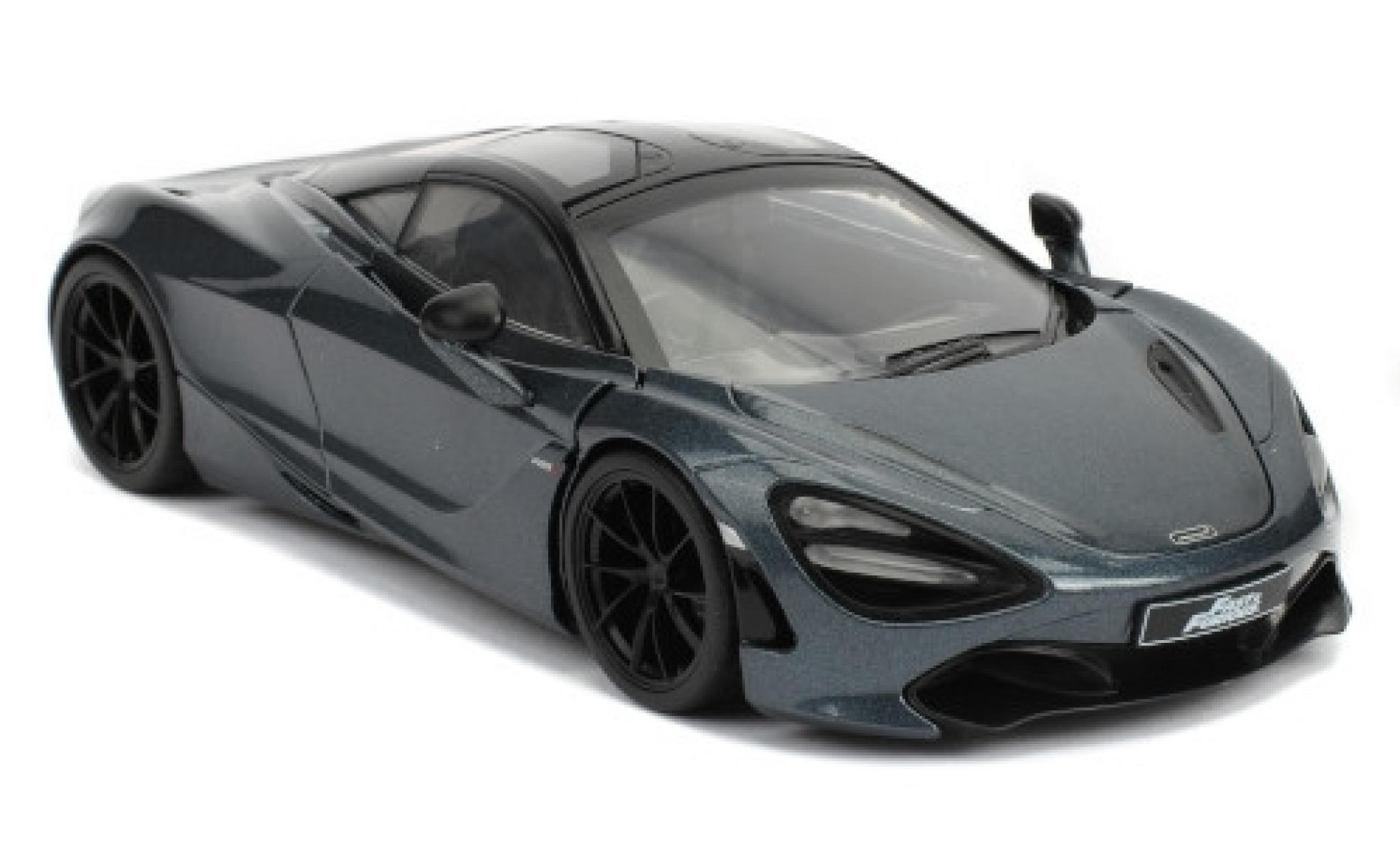 McLaren 720 1/24 Jada Toys S metallic grey/black RHD Fast & Furious diecast model cars