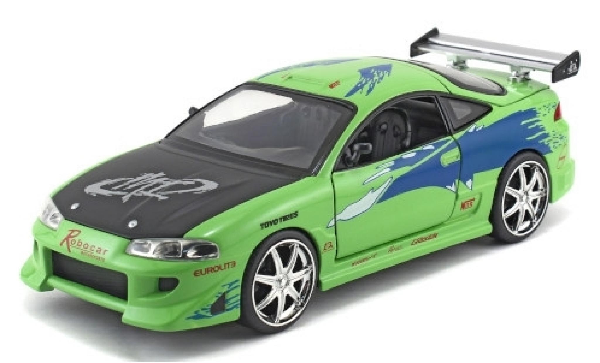 Mitsubishi Eclipse 1/24 Jada Toys Tuning green/Dekor Fast & Furious 1995 diecast model cars