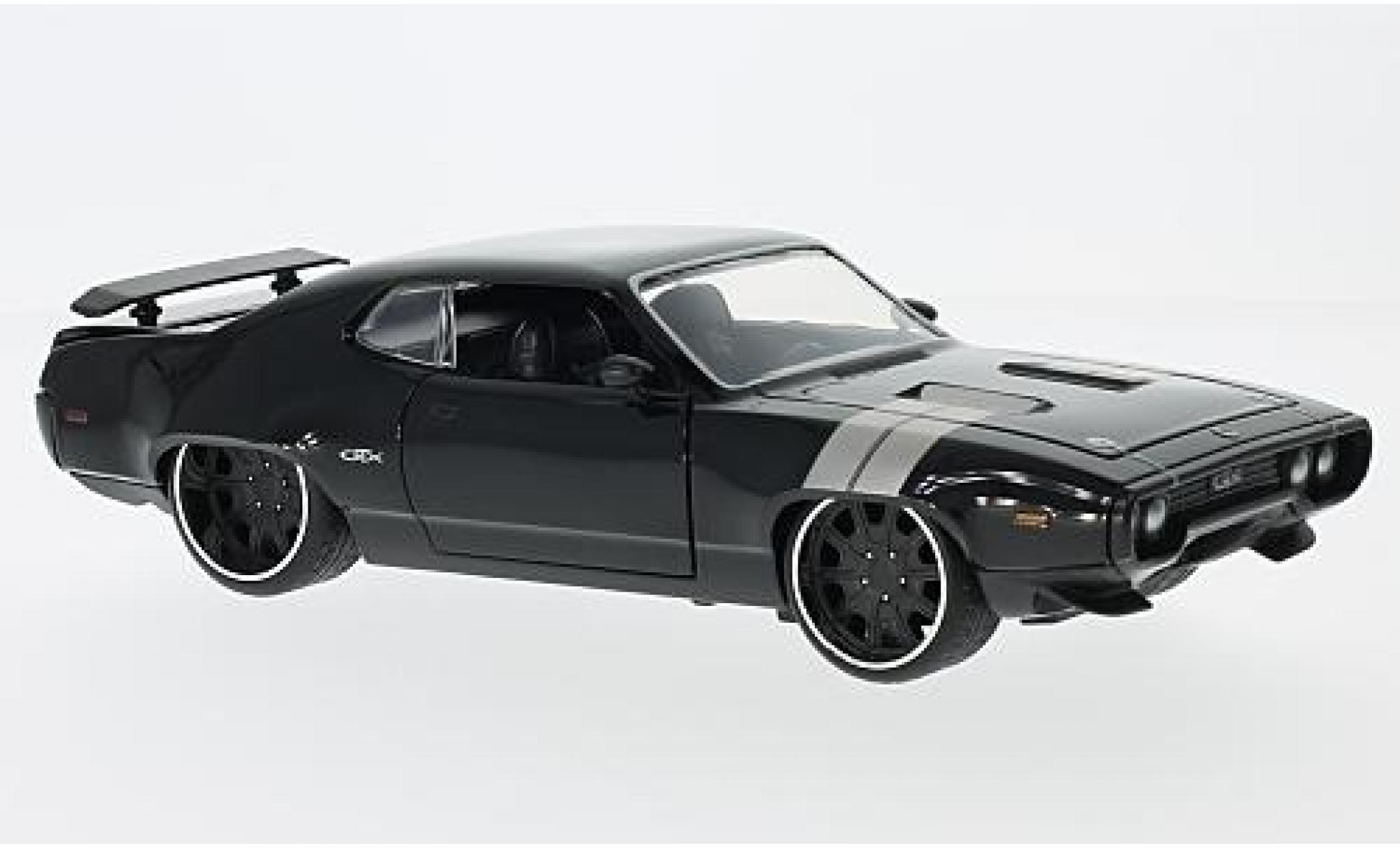 Plymouth GTX 1/24 Jada Toys Tuning black Fast & Furious sans Vitrine diecast model cars