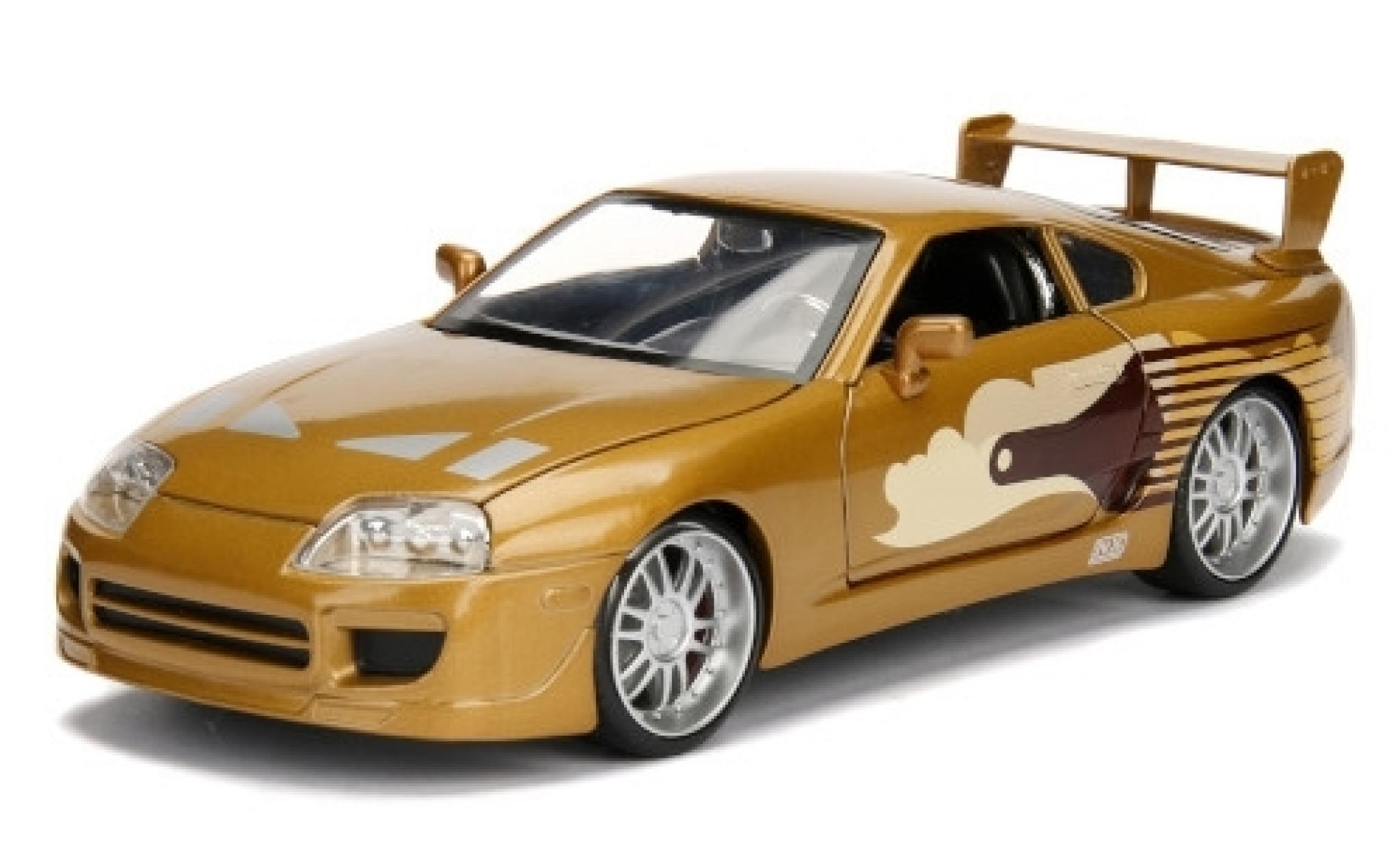 Toyota Supra 1/24 Jada Toys Tuning metallic brown/Dekor Fast & Furious 1995 diecast model cars