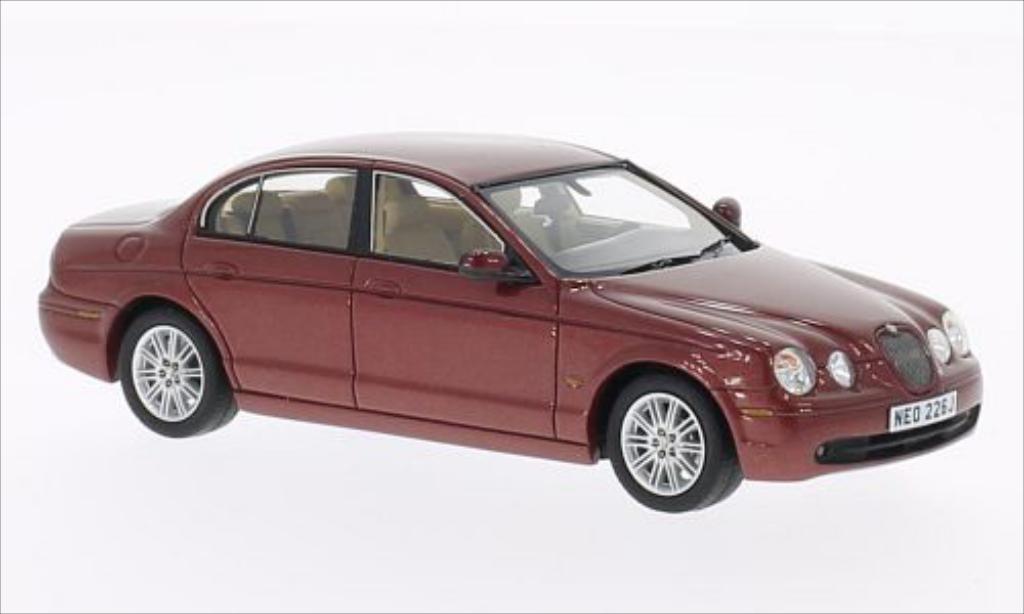 Jaguar S-Type 1/43 Neo metallic red 2004 diecast model cars
