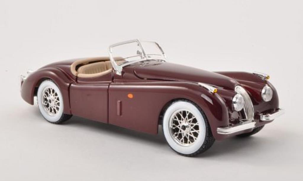 Jaguar XK 120 1/24 Burago 120 Roadster red LHD 1948 diecast model cars