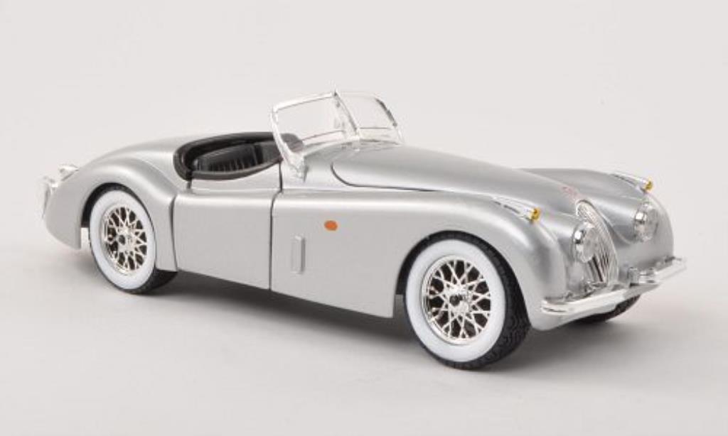 Jaguar XK 120 1/24 Burago 120 Roadster grey LHD 1948 diecast model cars