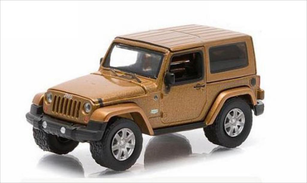 Jeep Wrangler 1/64 Greenlight bronze 2011 diecast model cars