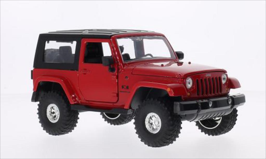 Jeep Wrangler 1/24 Jada Toys red/black 2007 diecast model cars