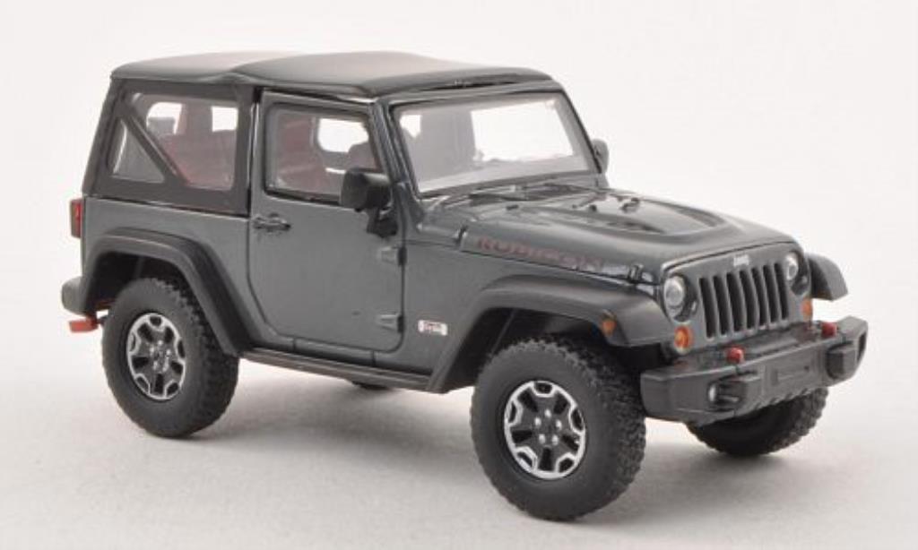 Jeep Wrangler 1/43 Greenlight Rubicon 10th Anniversary grey 2013 diecast model cars