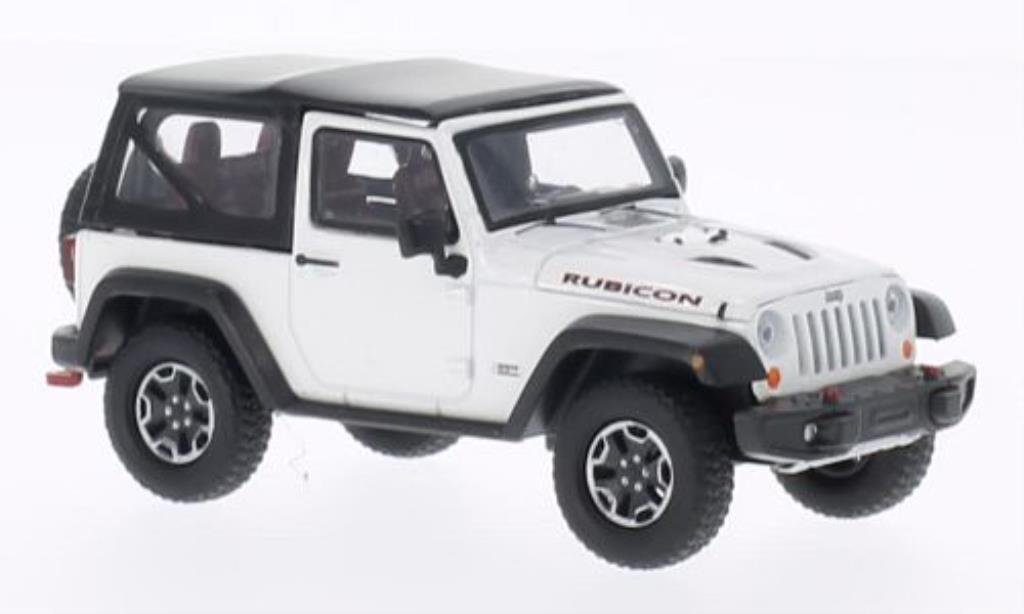 Jeep Wrangler 1/43 Greenlight Rubicon 10th Anniversary white 2013 diecast model cars