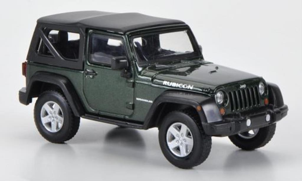Jeep Wrangler 1/43 Greenlight Rubicon Softtop grun 2012 diecast model cars