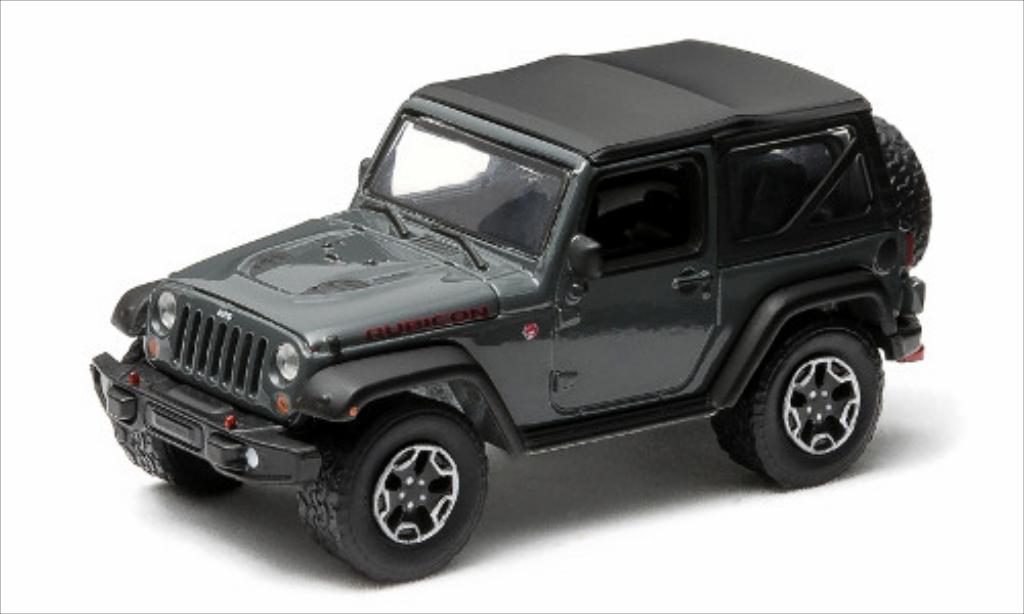 Jeep Wrangler 1/64 Greenlight Rubicon X grey 2014 diecast model cars