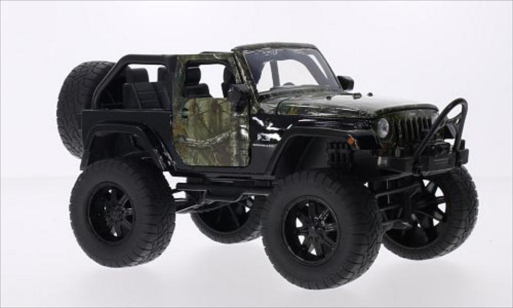 Jeep Wrangler 1/24 Jada Toys black/Dekor 2007 diecast model cars
