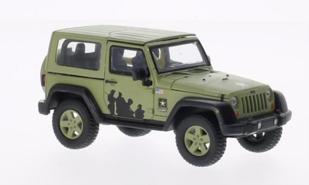 Jeep Wrangler 1/43 Greenlight US-Army matt-grun 2012 diecast model cars