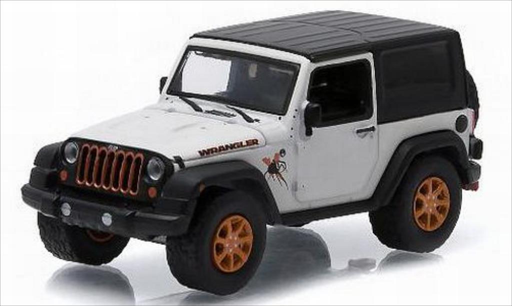 Jeep Wrangler 1/64 Greenlight white/Dekor 2012 diecast model cars