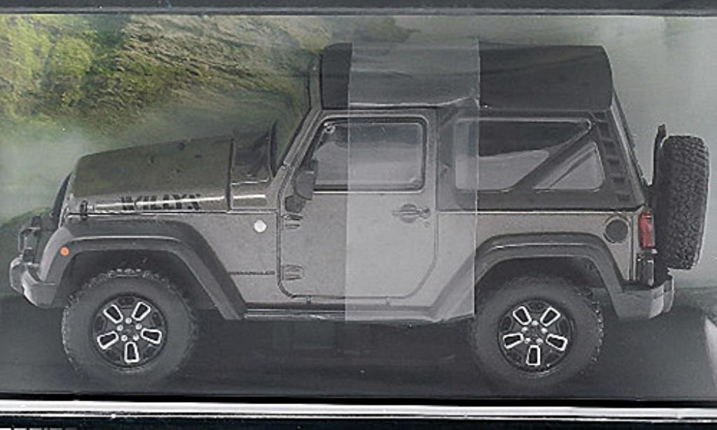 Jeep Wrangler 1/43 Greenlight Willys Wheeler grey/black 2014 diecast model cars