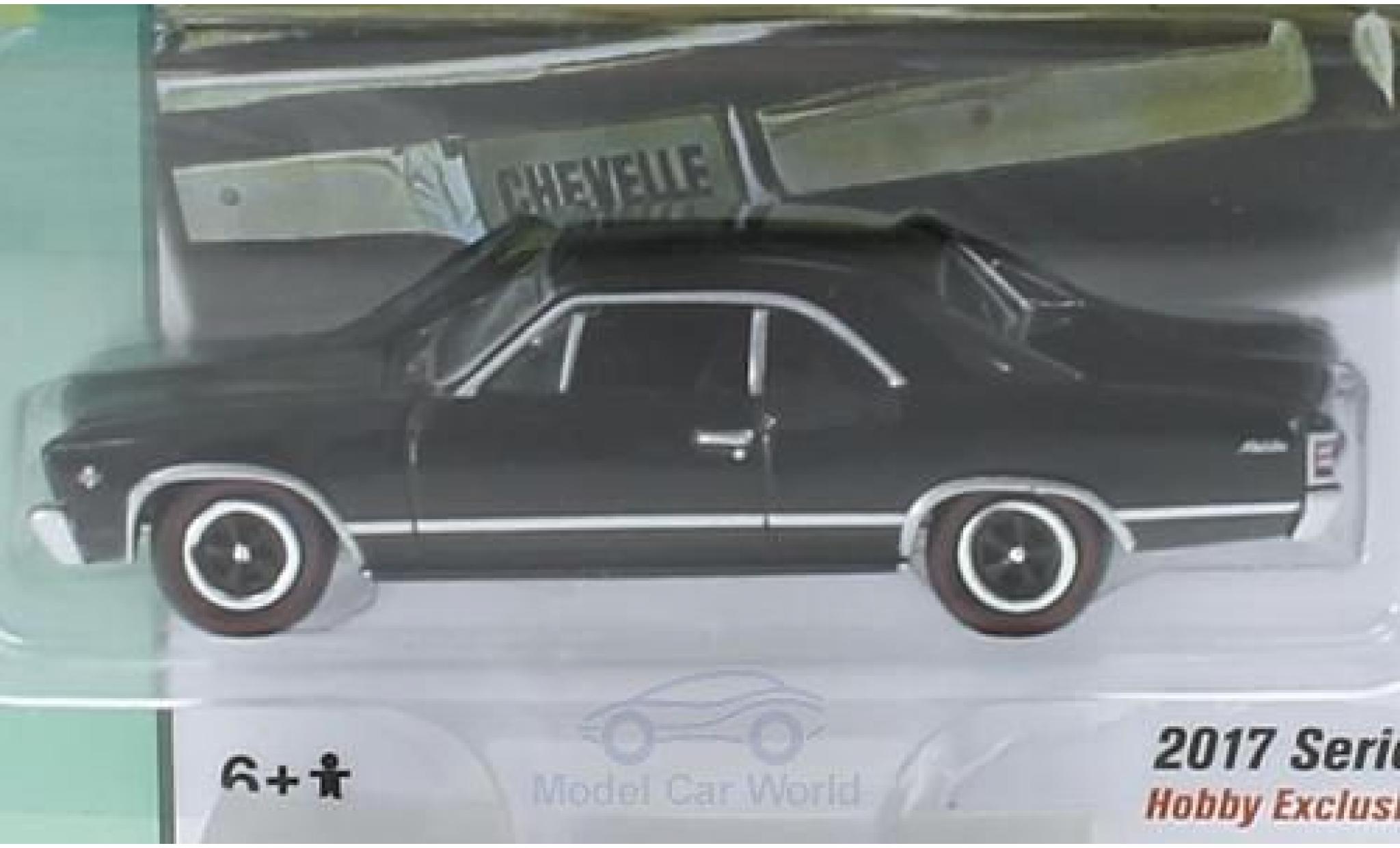 Chevrolet Chevelle 1967 1/64 Johnny Lightning black 1967 diecast model cars