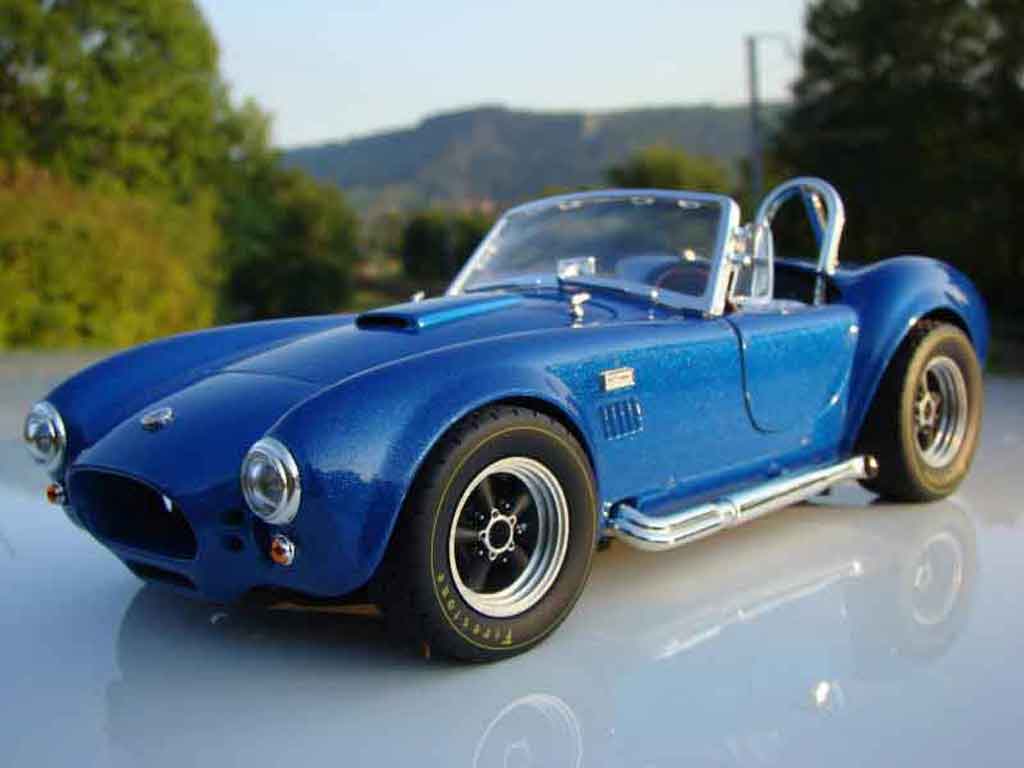 AC Cobra shelby 427 s/c blue jantes gmp 1/18 Road Signature