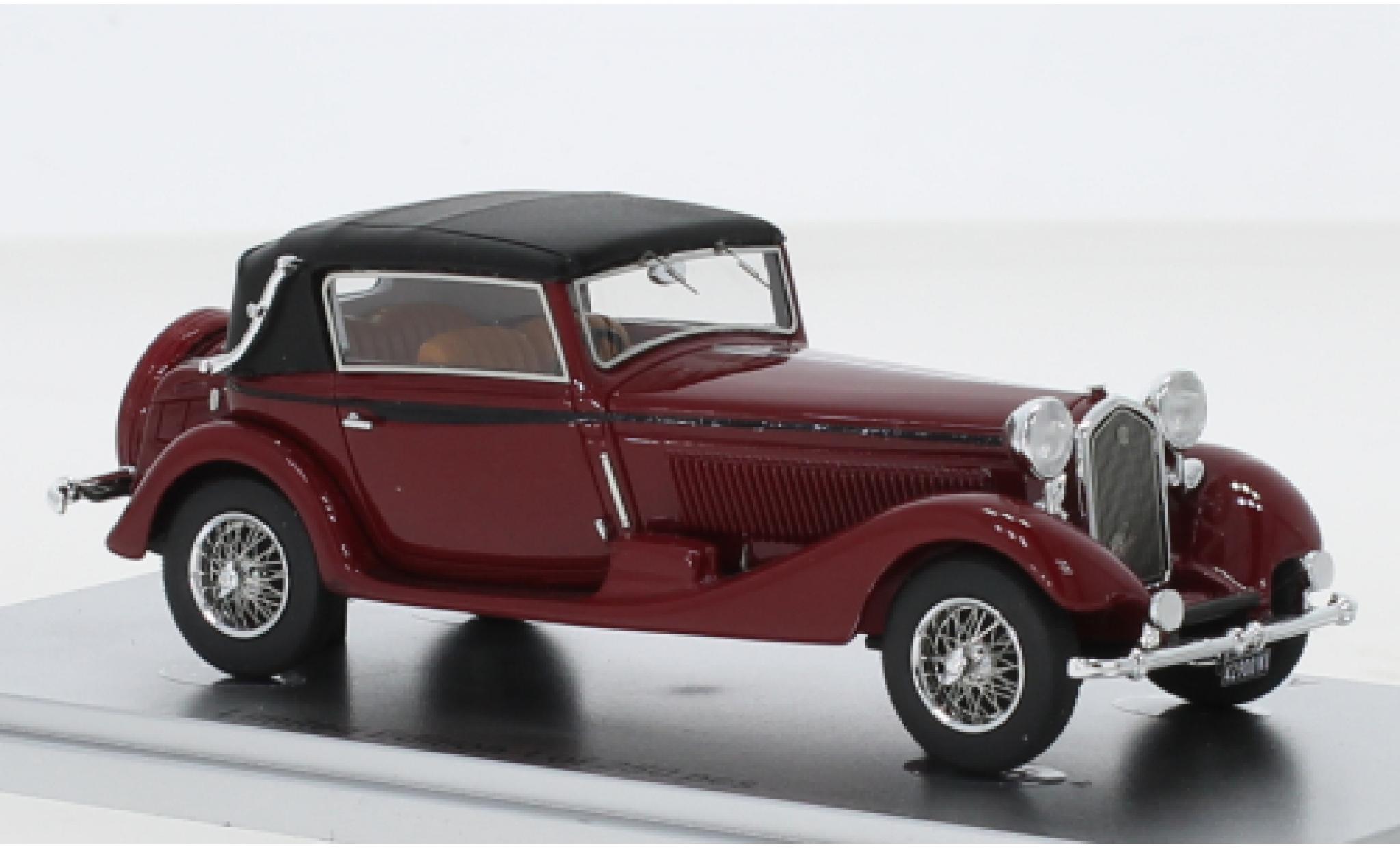 Alfa Romeo 6C 1/43 Kess 1750 GTC Castagna red/black RHD 1931 Verdeck ferm&eacute; diecast model cars