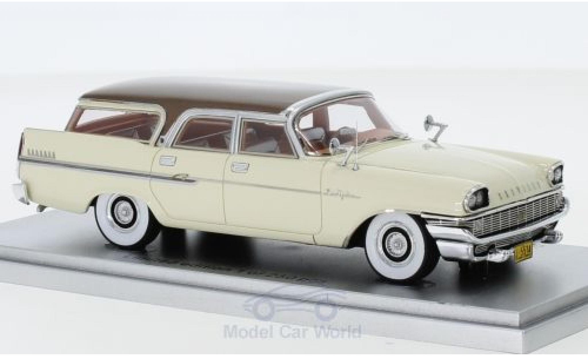 Chrysler New Yorker 1/43 Kess Town & Country Wagon white/brown 1958 diecast model cars