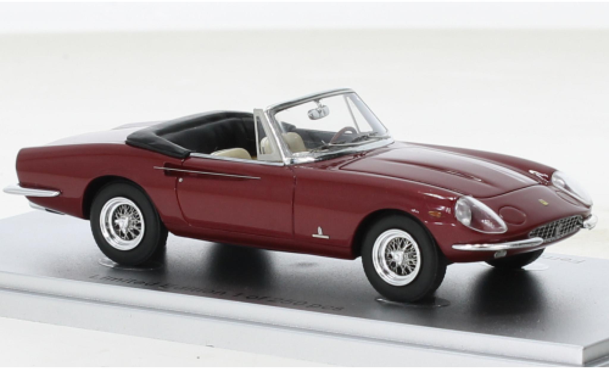 Ferrari 365 1/43 Kess California Spyder metallise red fonc&eacute; 1966 diecast model cars