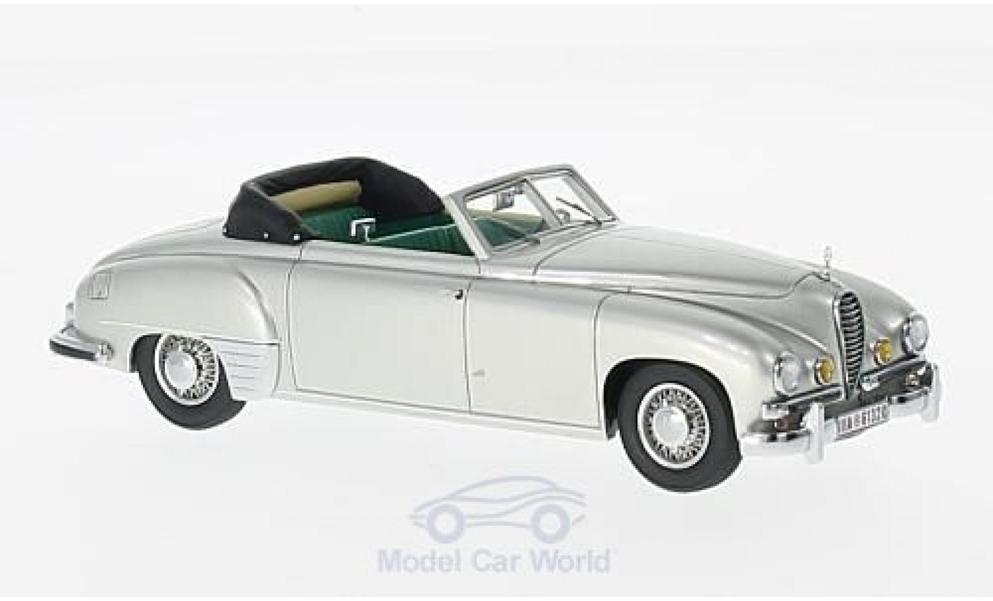Mercedes 320 1/43 Kess (W142) by Wendler grey 1940 Convertible diecast model cars