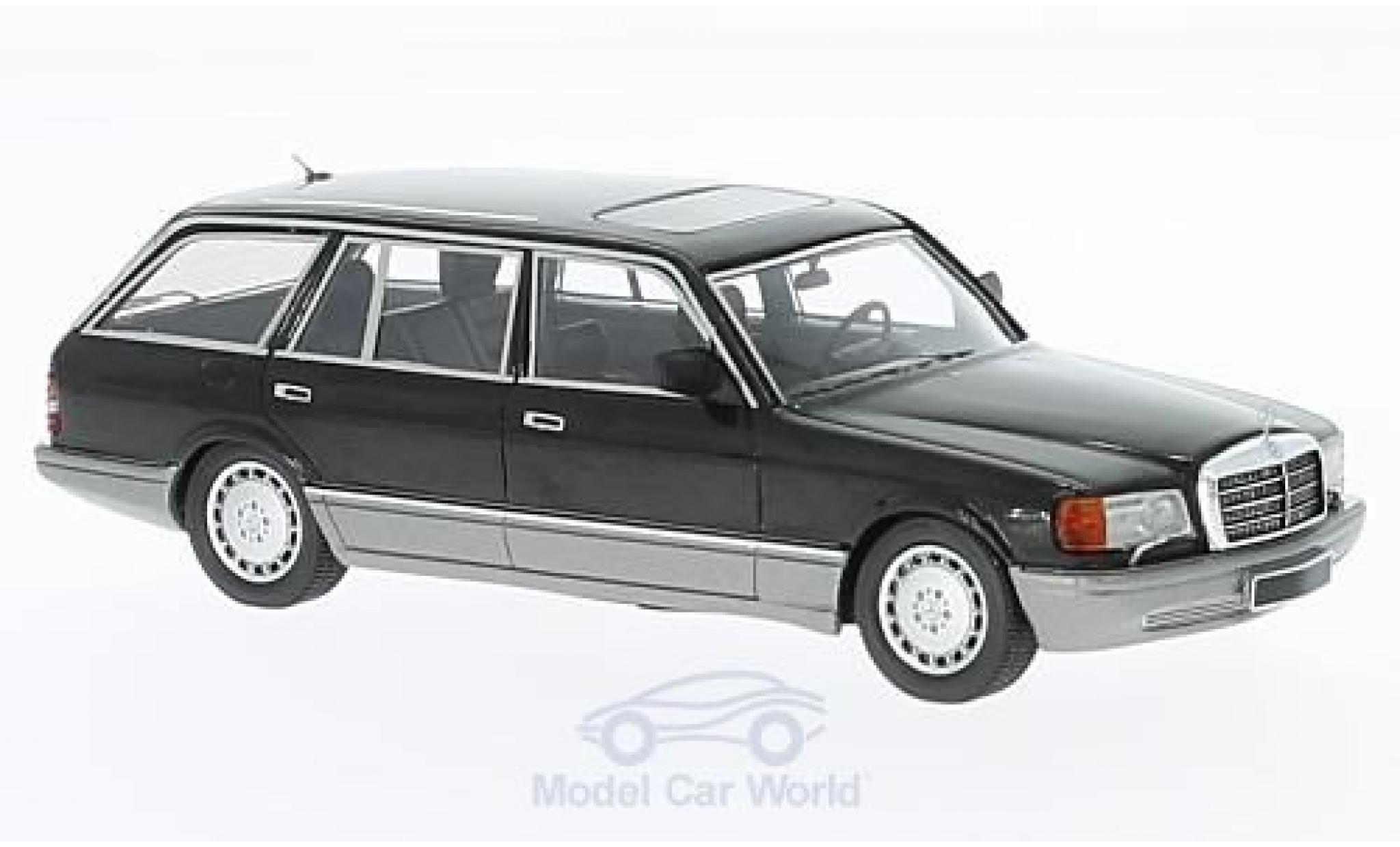 Mercedes 560 1/43 Kess TEL Estate (W126) black 1990 diecast model cars