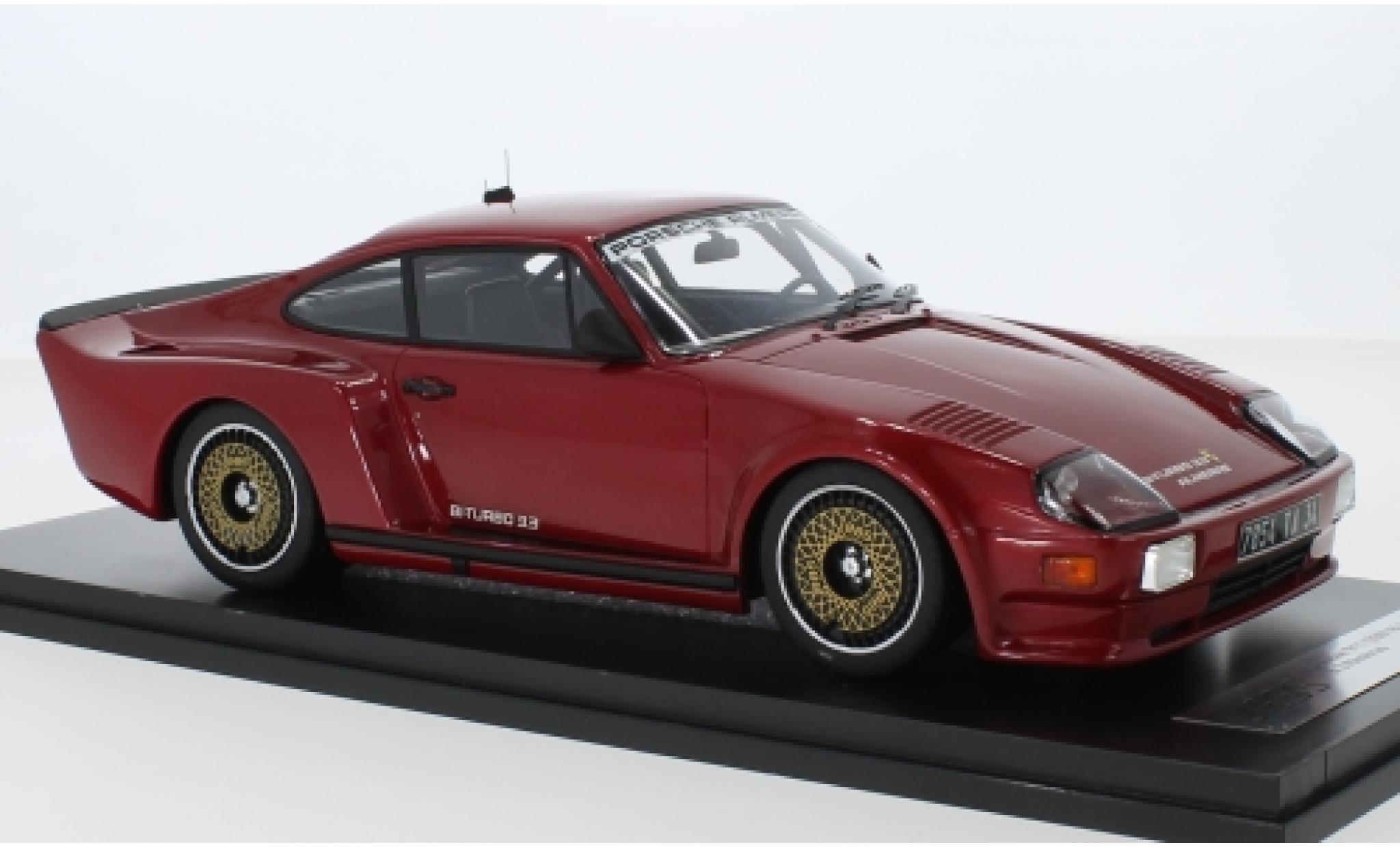 Porsche 993 Turbo 1/18 Kess 911 (930) Biturbo 3.3 Almeras metallic red 1 diecast model cars