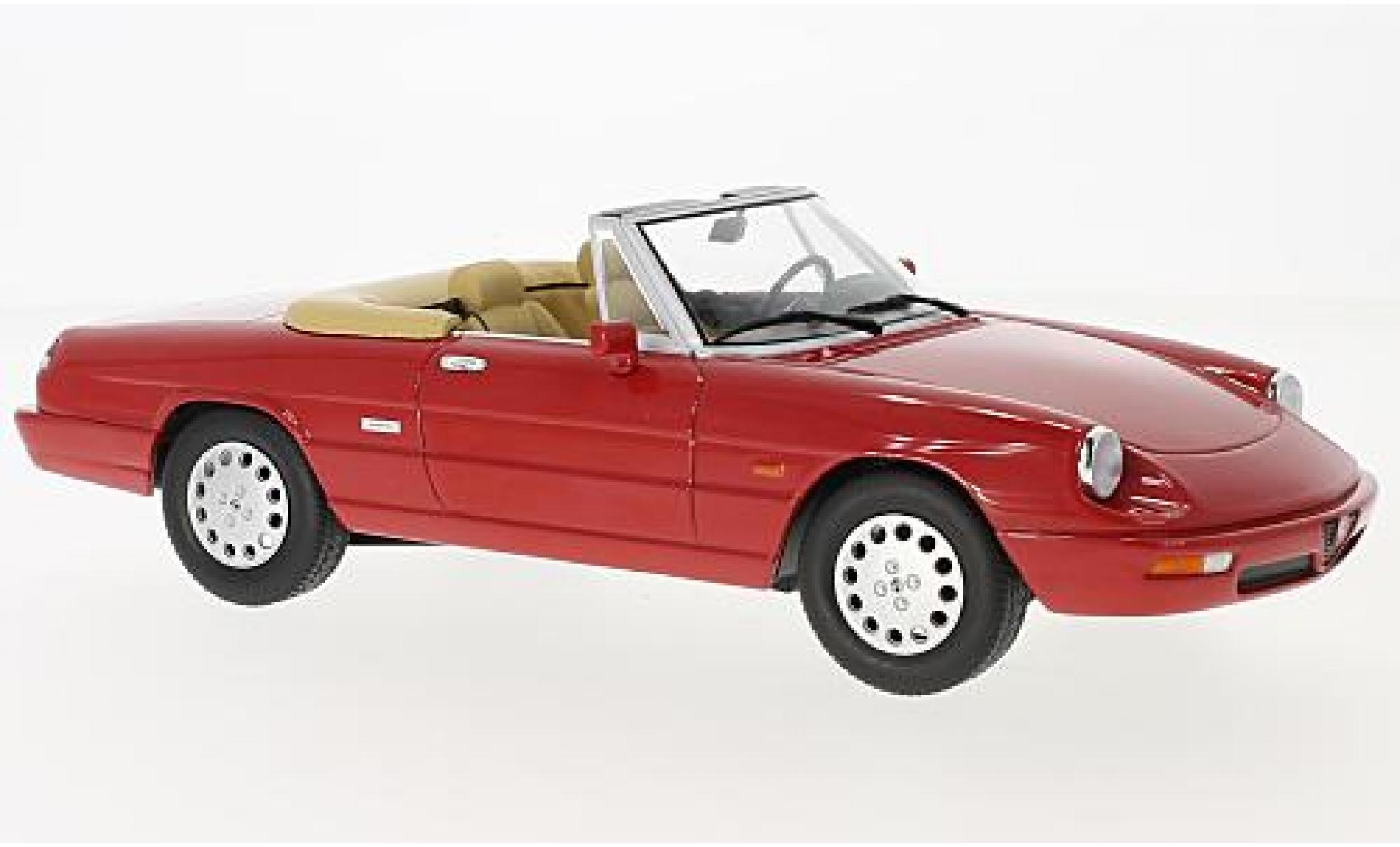 Alfa Romeo Spider 1/18 KK Scale 4 red 1990 diecast model cars