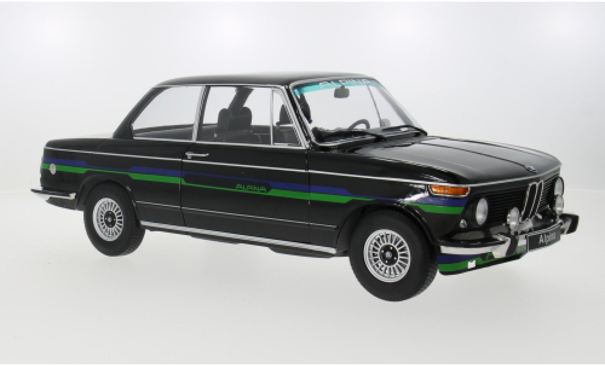 Bmw 2002 1/12 KK Scale Alpina black 1974 1:12 diecast model cars