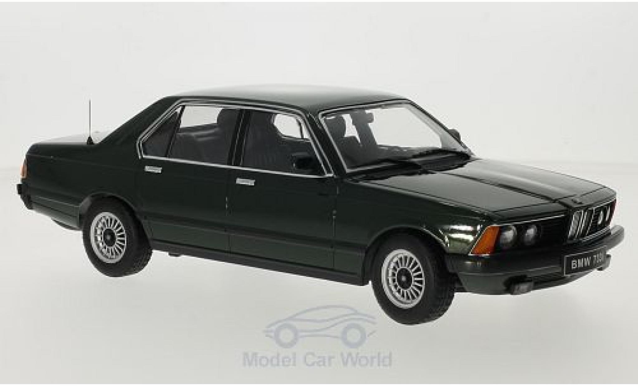 Bmw 733 1/18 KK Scale i (E23) metallic green 1977 T&uuml;ren und Hauben sind nicht zu &ouml;ffnen diecast model cars