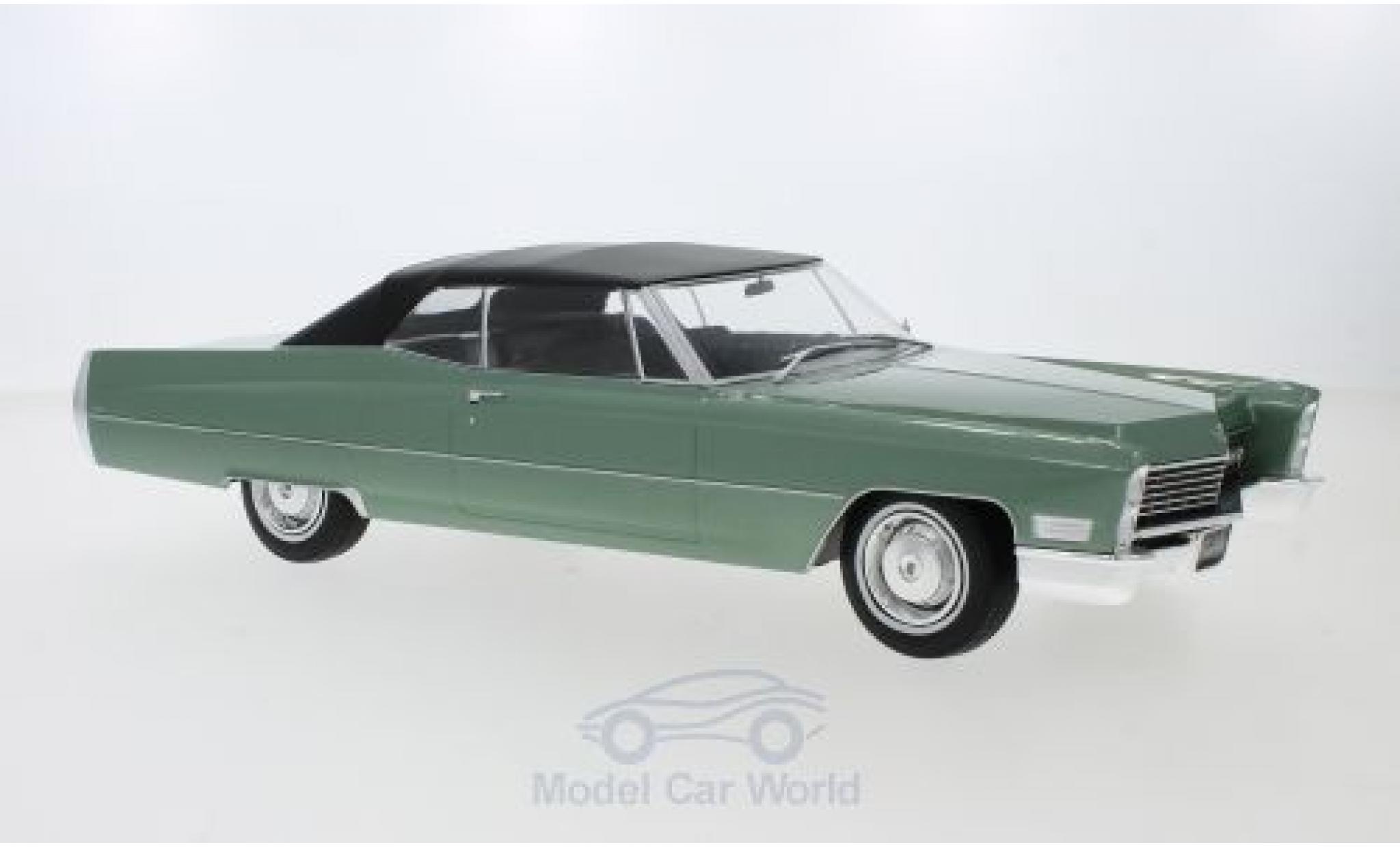 Cadillac Deville 1/18 KK Scale DeVille Convertible metallic green/black 1968 mit Softtop diecast model cars