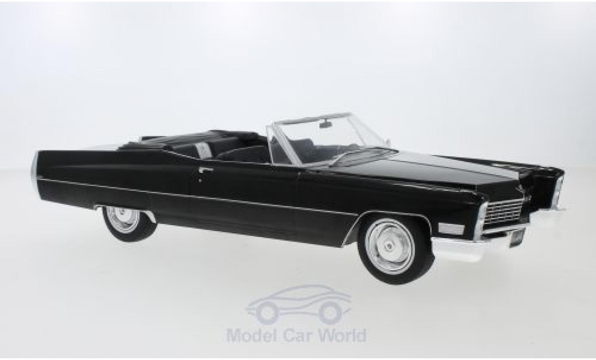Cadillac Deville 1/18 KK Scale DeVille Convertible black 1968 diecast model cars