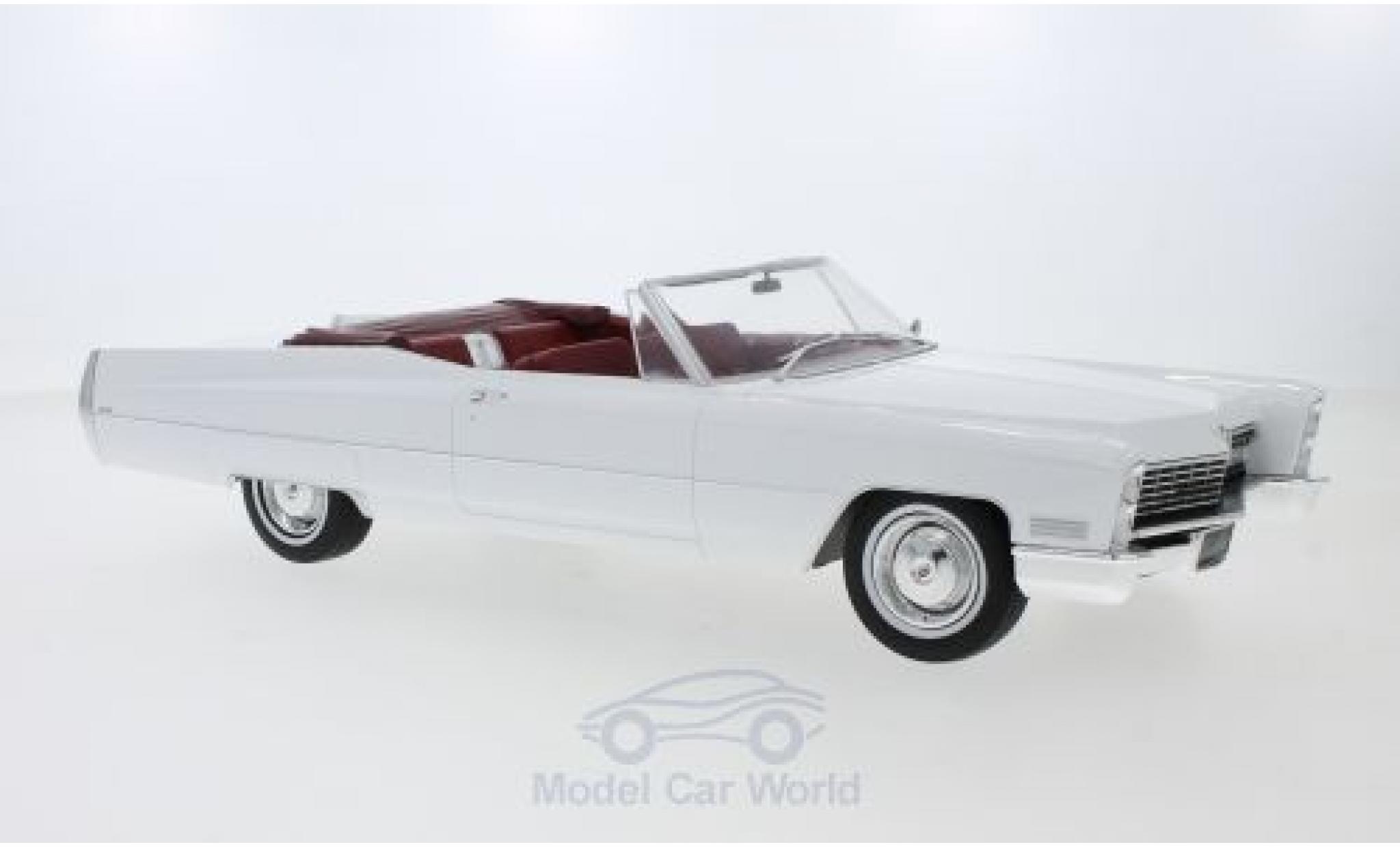 Cadillac Deville 1/18 KK Scale DeVille Convertible white 1968 diecast model cars