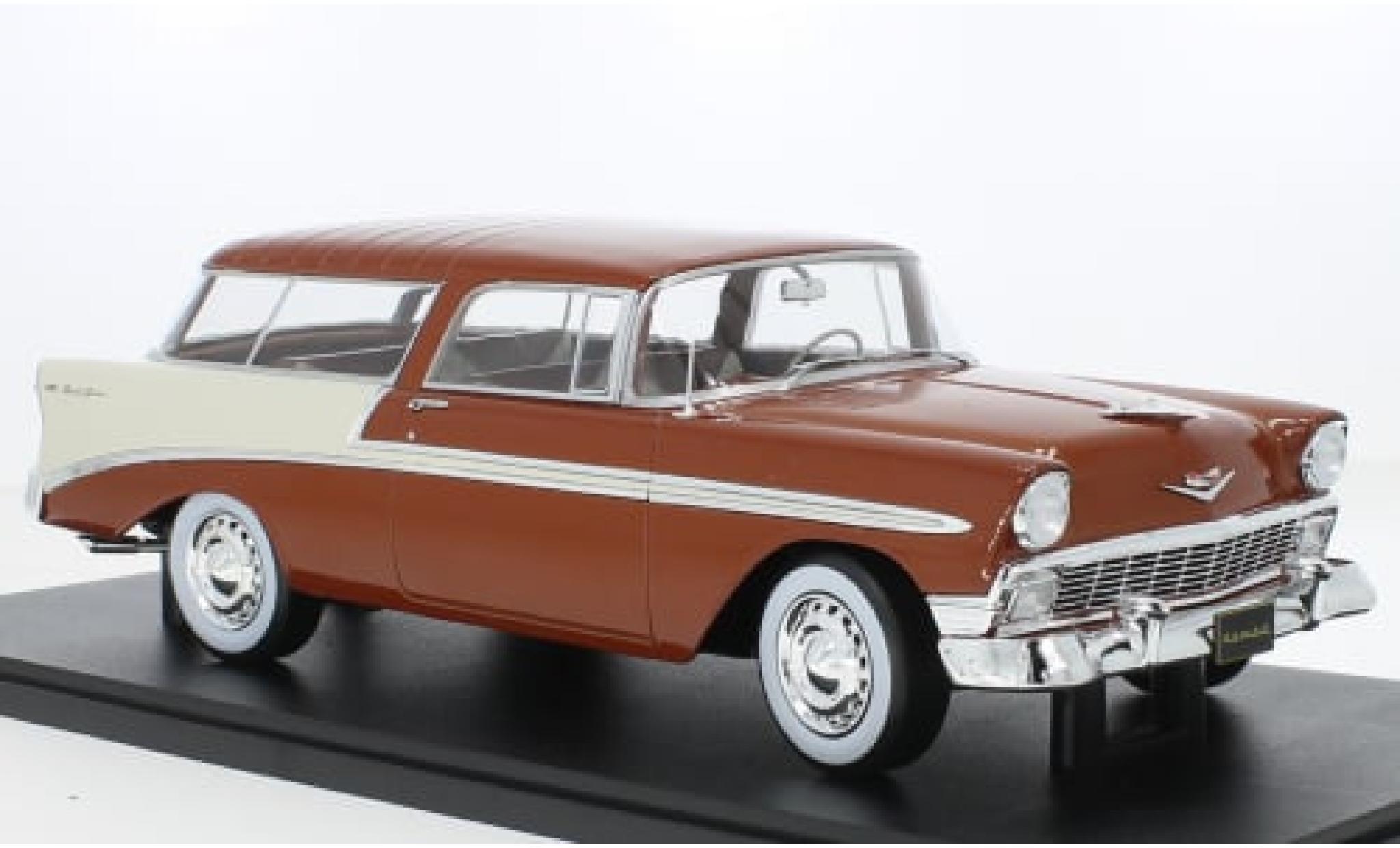 Chevrolet Bel Air 1/18 KK Scale Nomad metallise brown/beige 1956 1:18 diecast model cars
