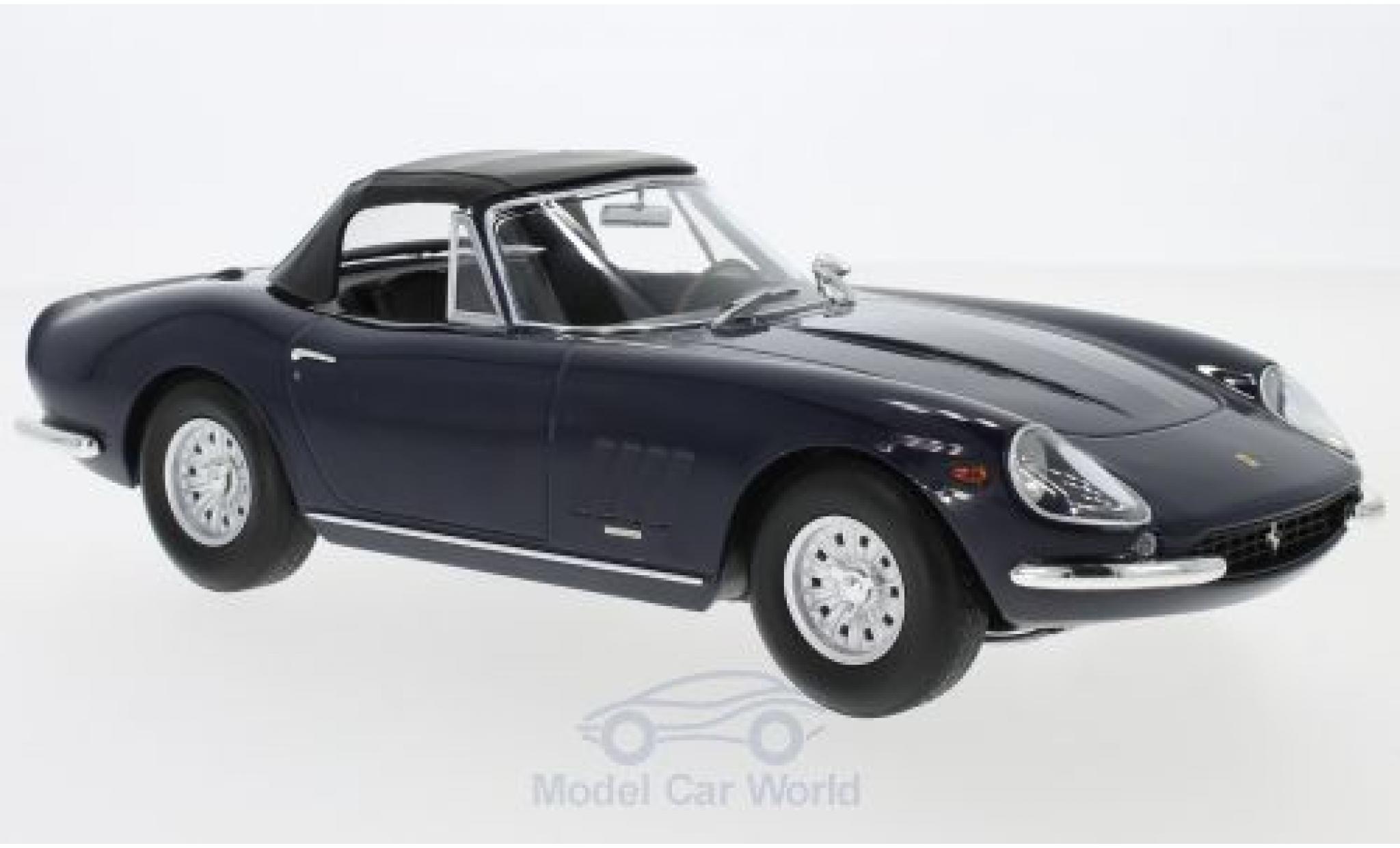 Ferrari 275 1967 1/18 KK Scale GTB/4 NART Spyder blue 1967 Softtop liegt ein diecast model cars