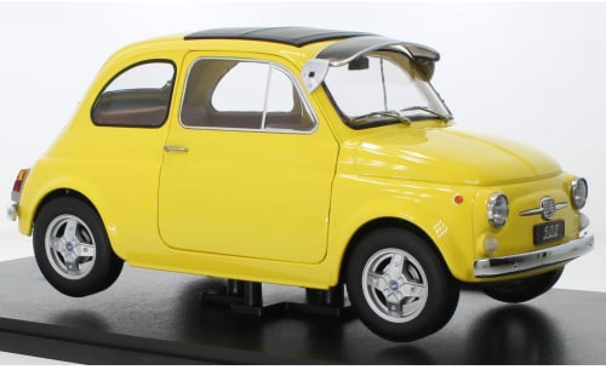 Fiat 500 1/12 KK Scale F Custom yellow 1968 1:12 diecast model cars