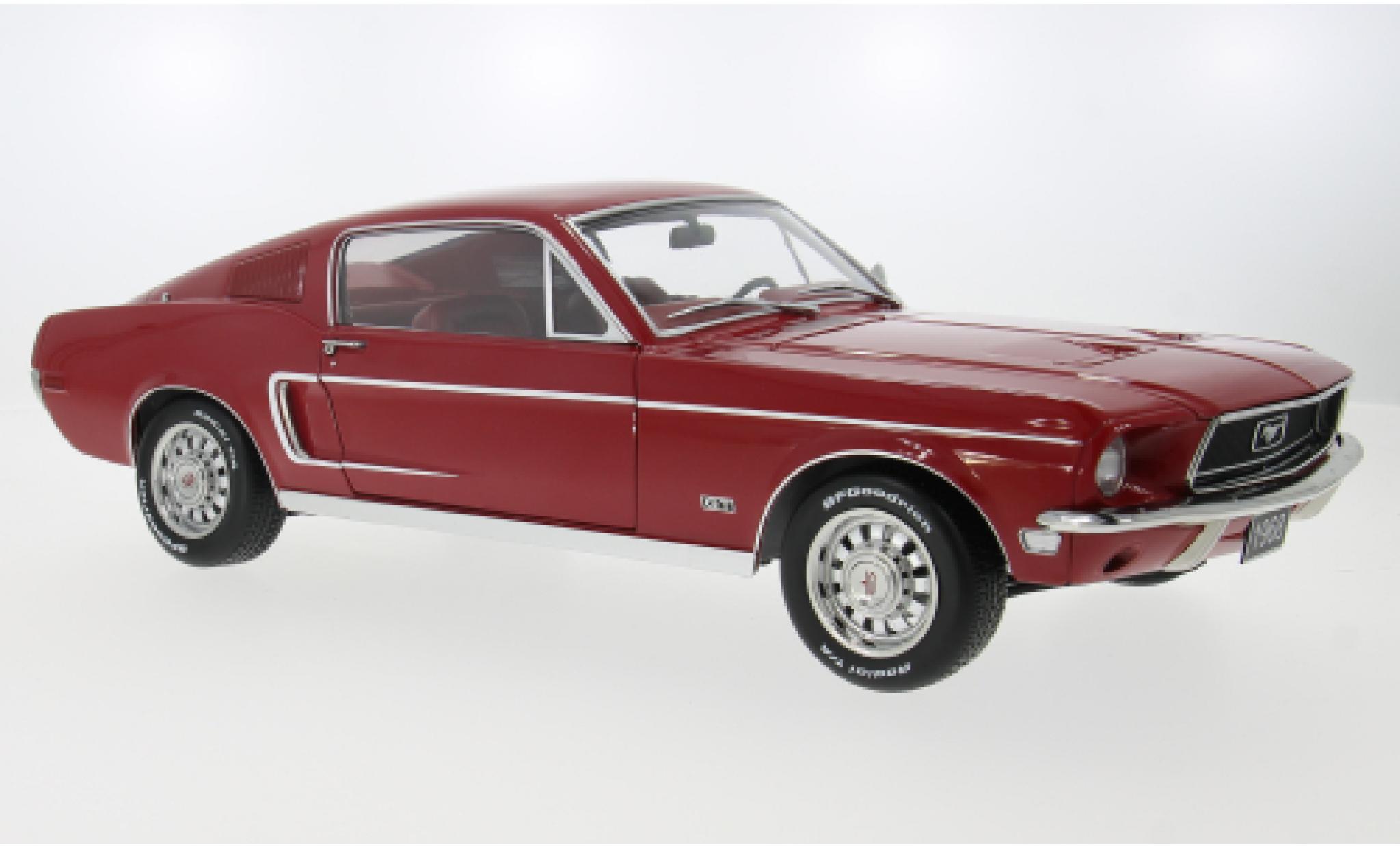Ford Mustang 1/12 KK Scale GT Fastback red 1968 1:12 diecast model cars