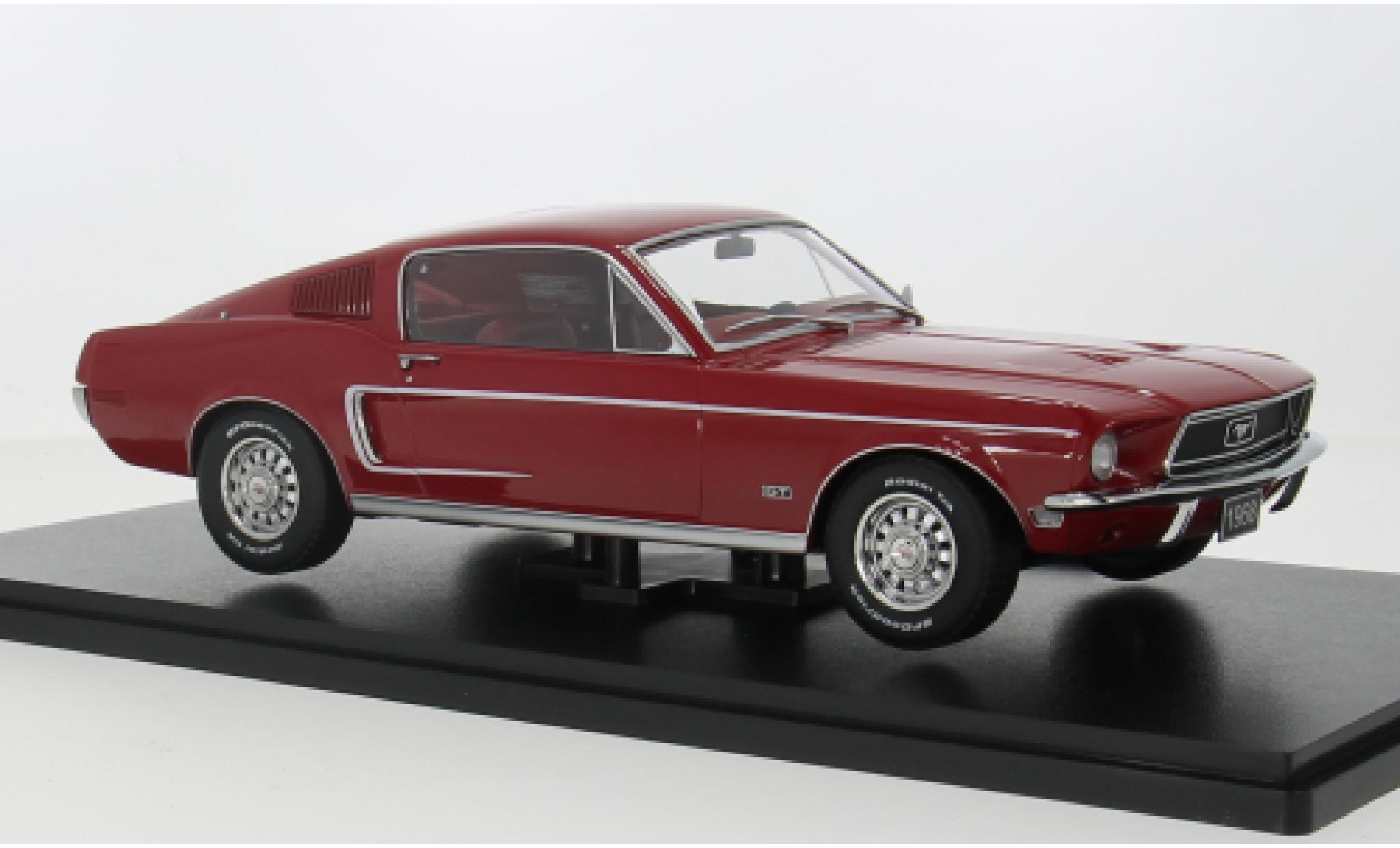 Ford Mustang 1/18 KK Scale GT Fastback red 1968 1:18 diecast model cars
