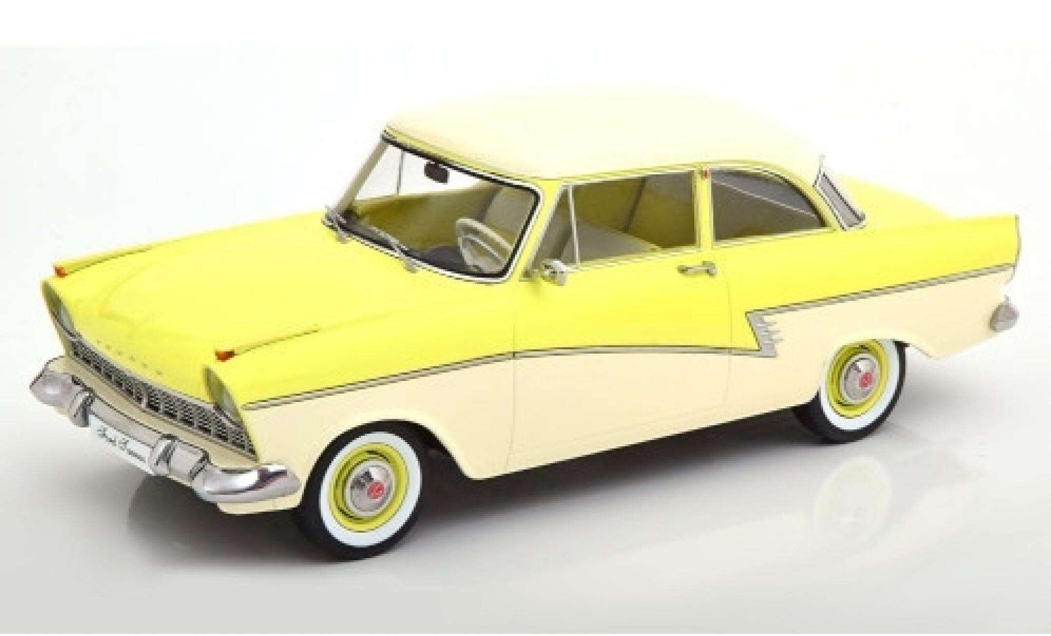 Ford Taunus 1/18 KK Scale 17M (P2) yellow/white 1957 diecast model cars