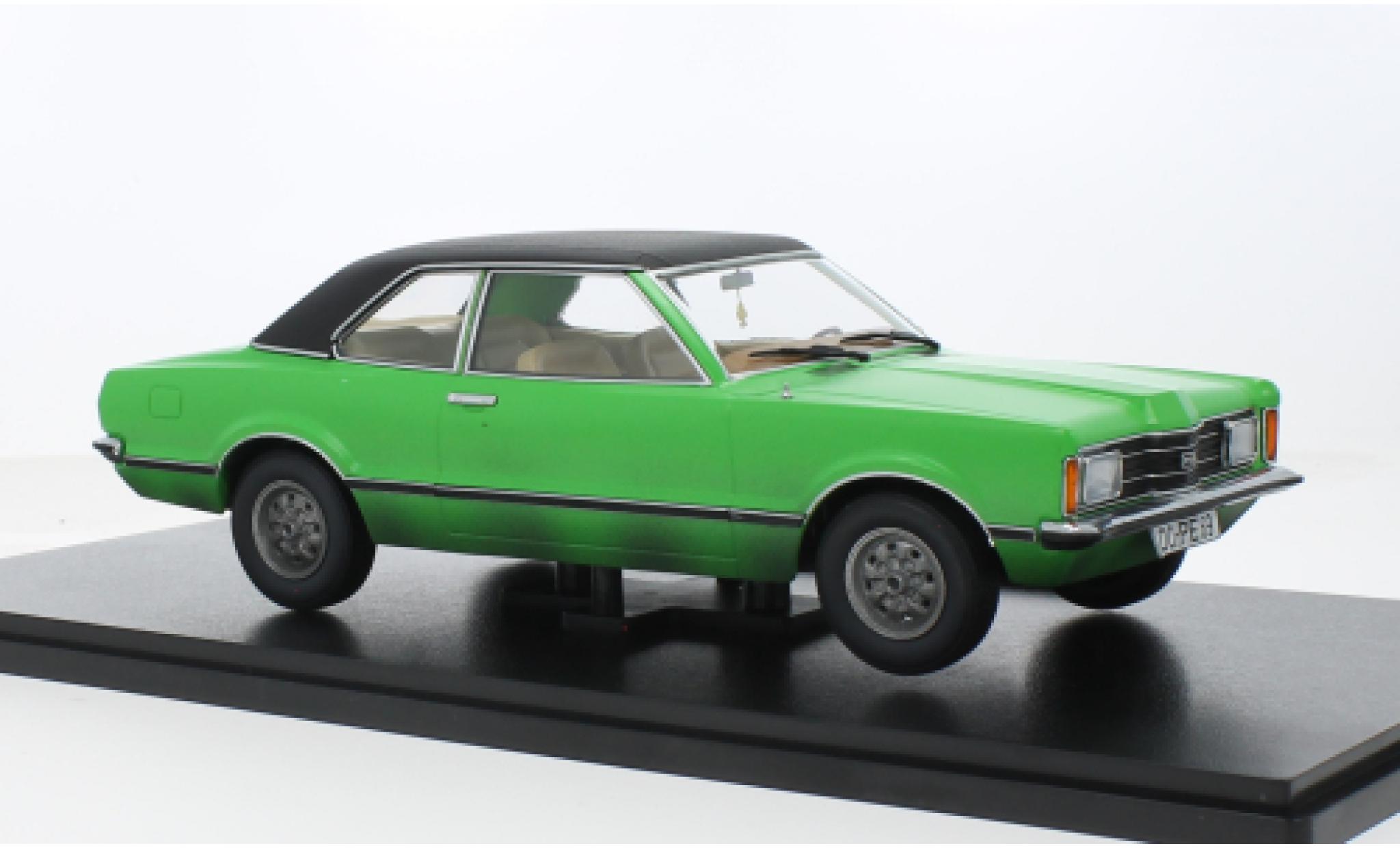 Ford Taunus 1/18 KK Scale GXL (TC1) green/black 1971 1:18 diecast model cars