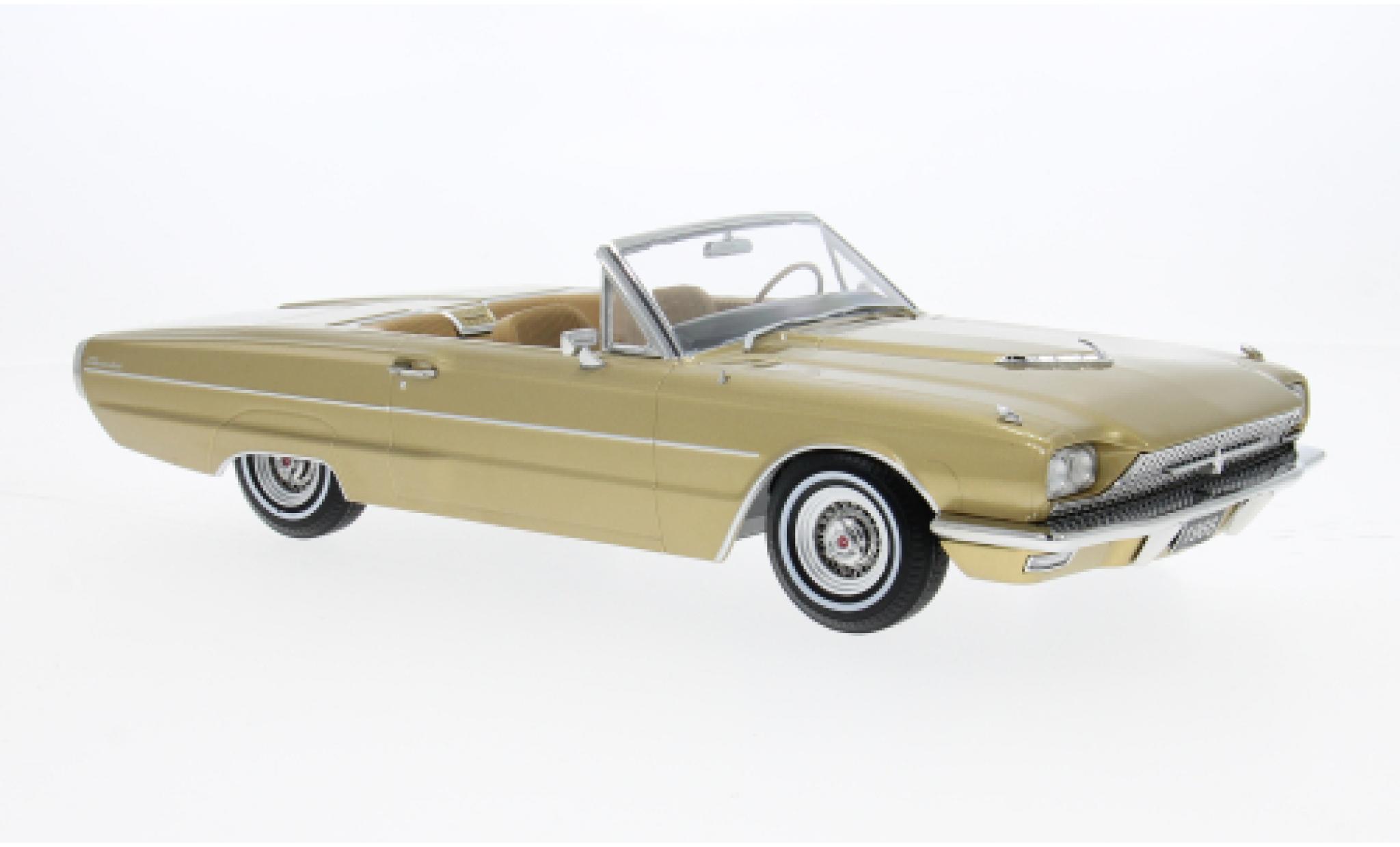 Ford Thunderbird 1/18 KK Scale Convertible gold 1966 1:18 diecast model cars