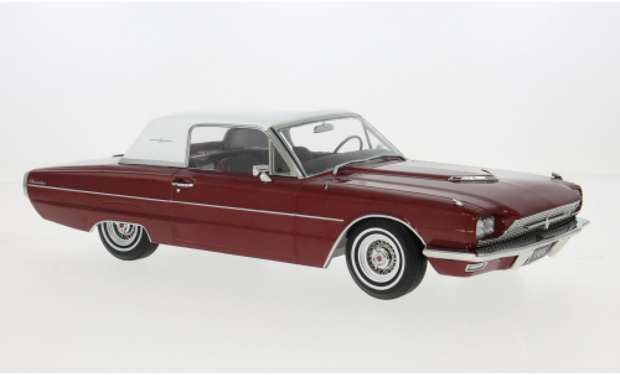 Ford Thunderbird 1/18 KK Scale Coupe red/white 1966 1:18 diecast model cars
