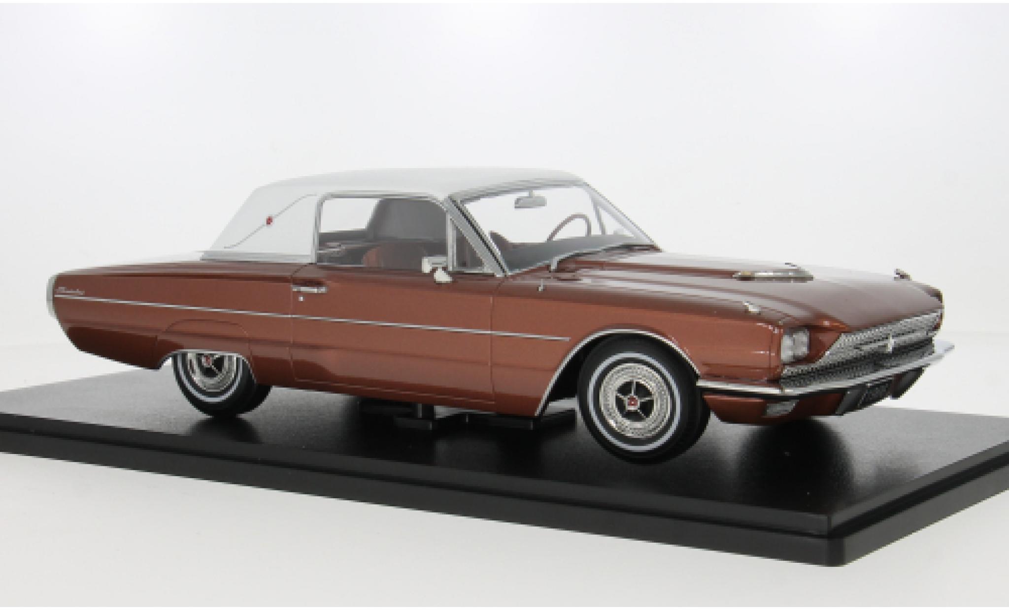 Ford Thunderbird 1/18 KK Scale Landau Coupe bronze/white 1966 1:18 diecast model cars