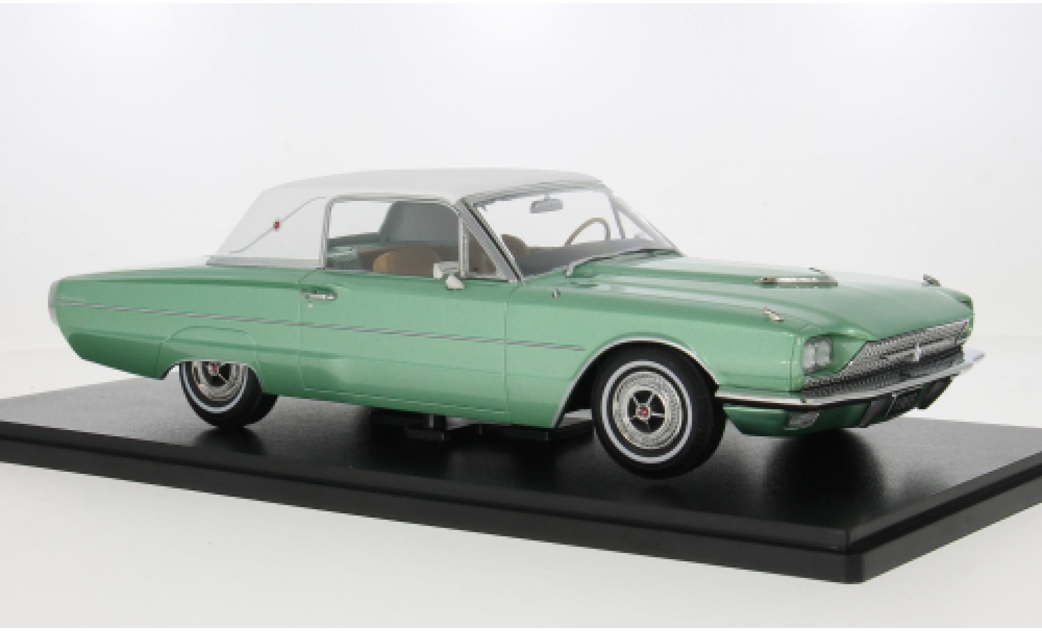 Ford Thunderbird 1/18 KK Scale Landau Coupe green/white 1966 1:18 diecast model cars