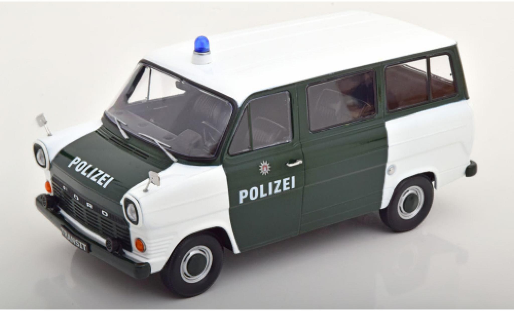 Ford Transit 1/18 KK Scale MK 1 Bus white/green Police Hamburg 1965 diecast model cars