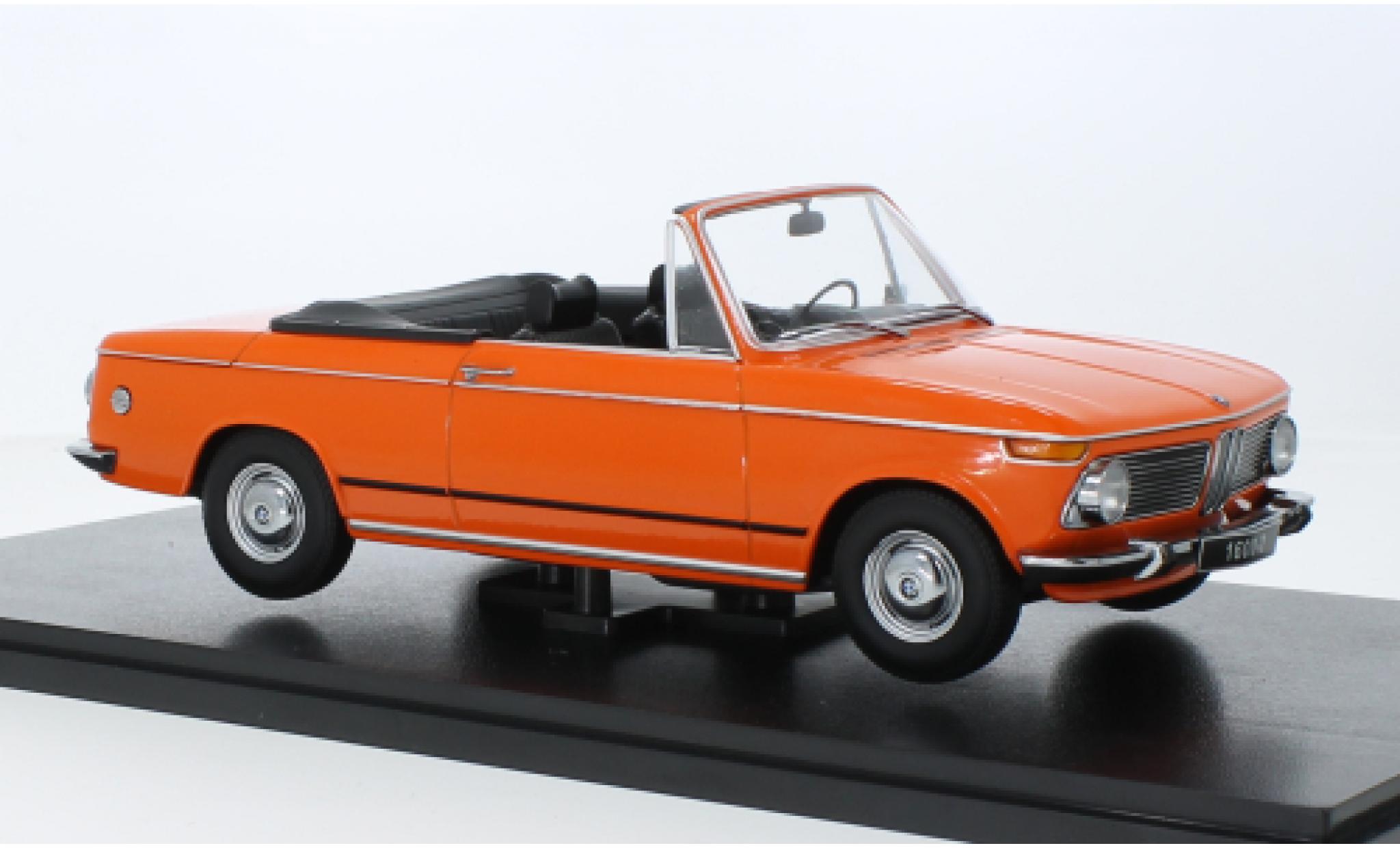 Bmw 1600 1/18 KK Scale -2 cabriolet orange 1968 diecast model cars